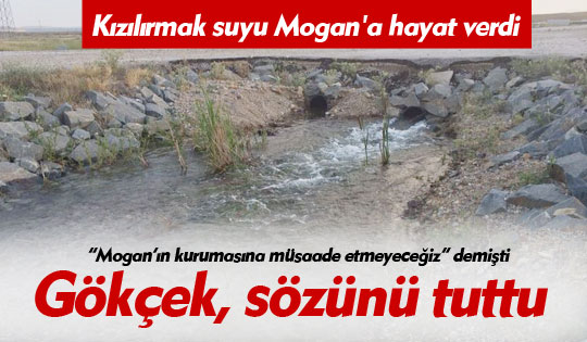 Kızılırmak suyu Mogan'a hayat verdi