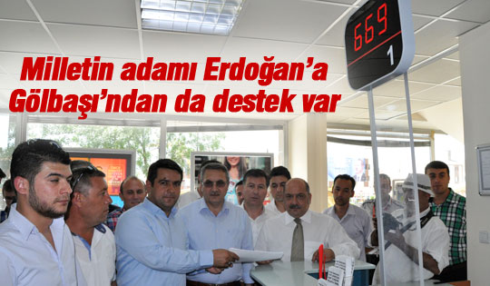 Erdoğan'a Gölbaşı'ndan da destek var
