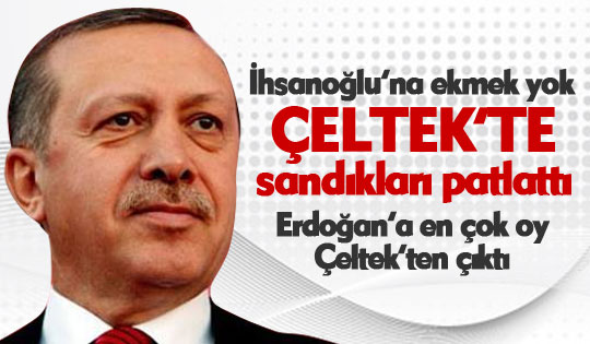 Erdoğan Çeltek'te sandıkları patlattı