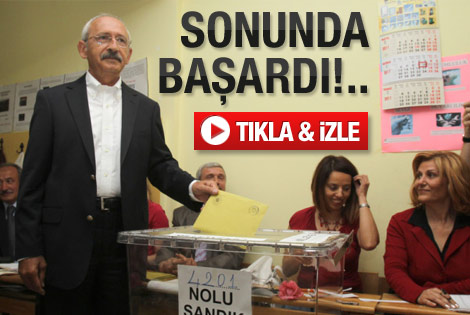 Ve Kemal Kılıçdaroğlu oy kullandı