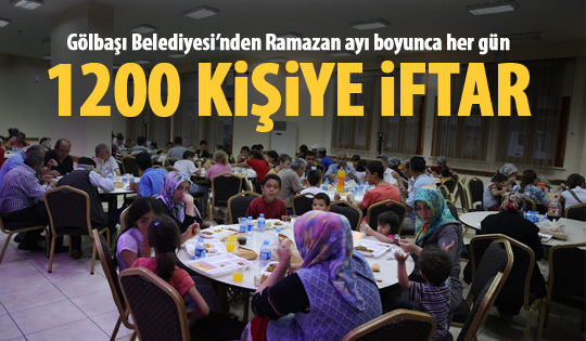 Her gün 1200 kişiye iftar