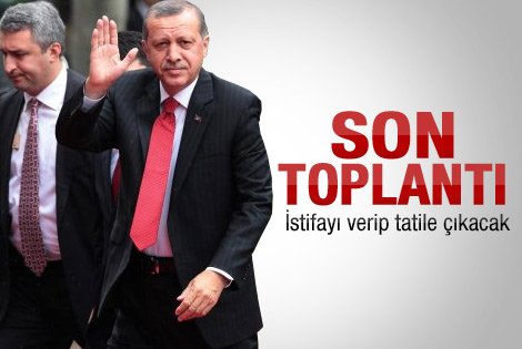 Başbakan Erdoğan istifa edip tatile çıkacak