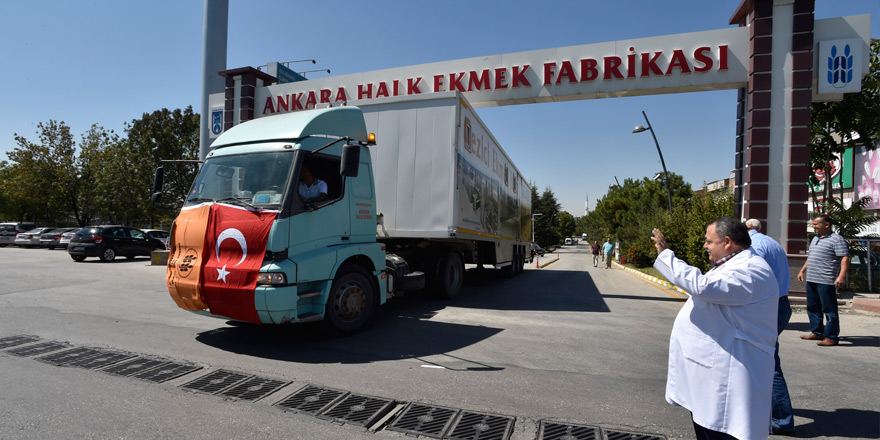 Cerabluslulara ekmek Ankara'dan