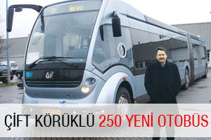 Çift Körüklü 250 yeni otobüs