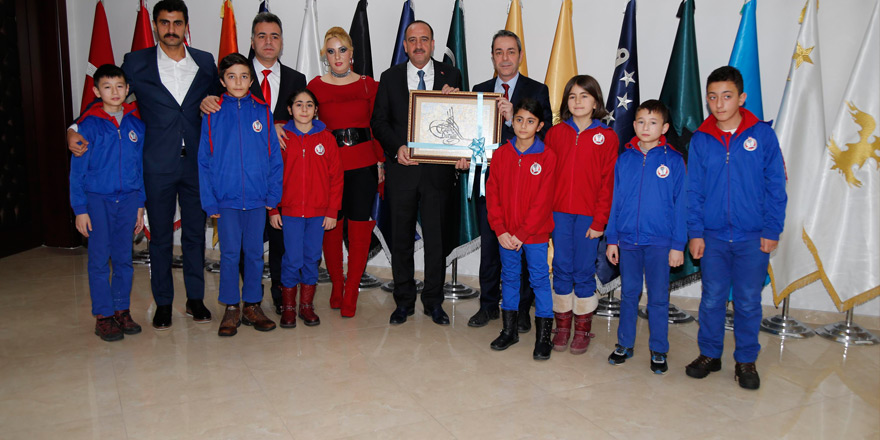 Şehit Meriç Alemdar Ortaokulu'ndan Başkan Duruay'a ziyaret