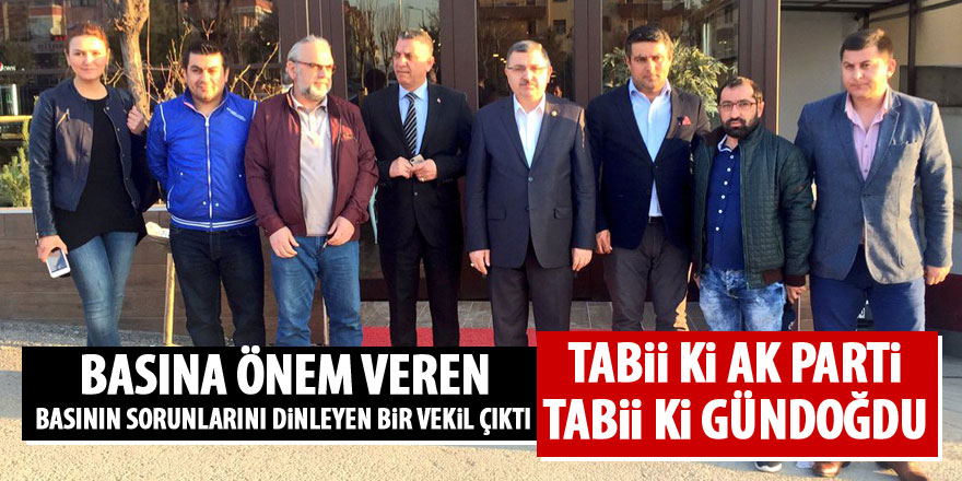 Ahmet Gündoğdu yerel basının sorunlarını dinledi