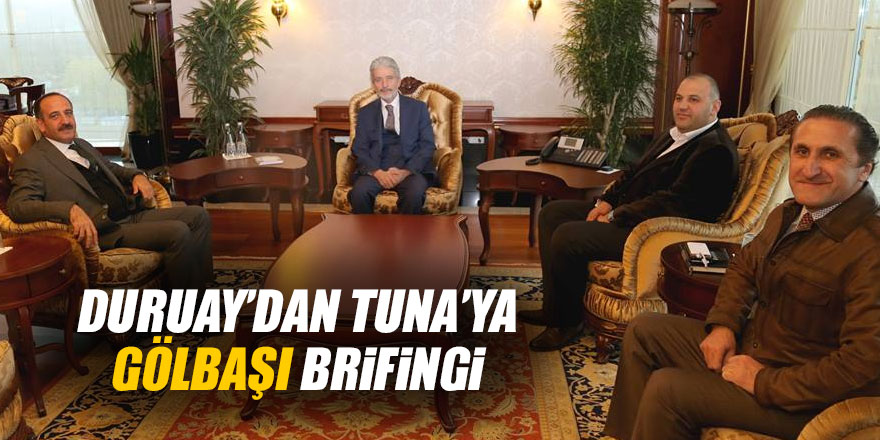 Mustafa Tuna Başkan Duruay'ı kabul etti