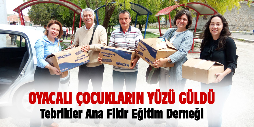 Oyacalı çocukların yüzü güldü