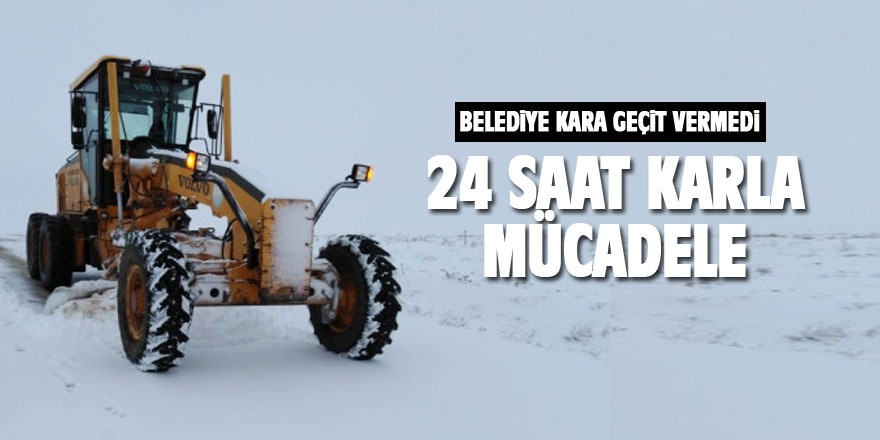 Gölbaşı'nda 24 Saat Karla Mücadele Ediliyor