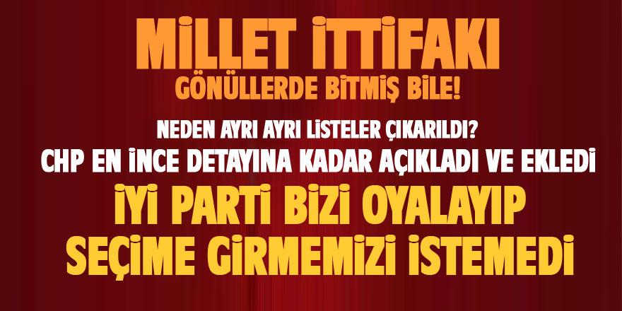 CHP'den çarpıcı İYİ PARTİ iddiası: Oyalamaya çalıştılar