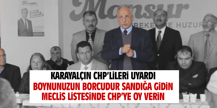 Murat Karayalçın CHP'lilere seslendi: Kendi partinize oy verin