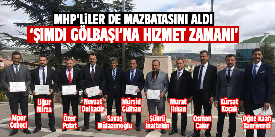 MHP'li meclis üyeleri mazbatalarını aldılar