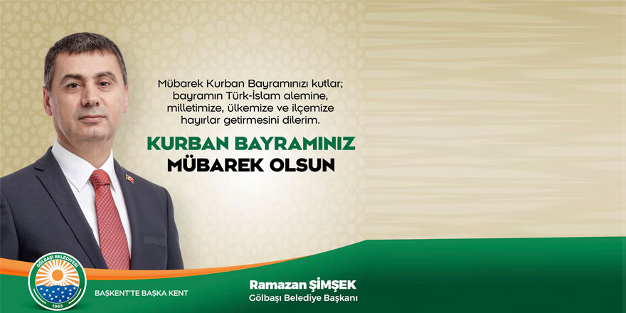 Başkan Şimşek'ten Kurban bayramı mesajı