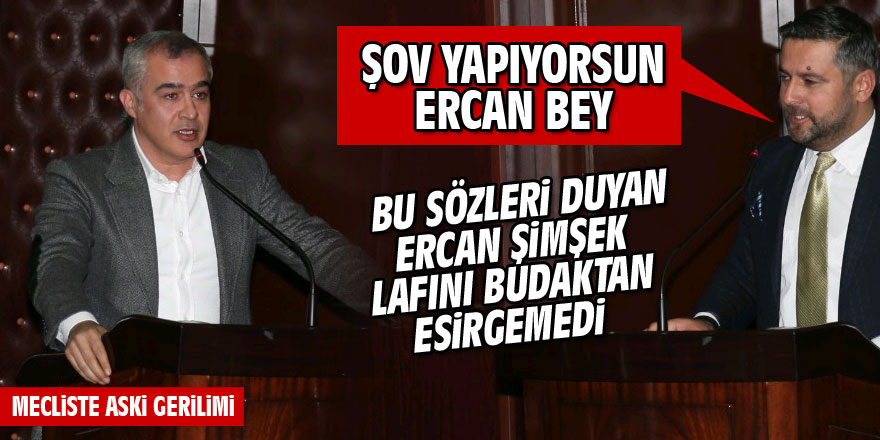 Karaaslan'dan Şimşek'e: Şov yapıyorsunuz Ercan Bey!