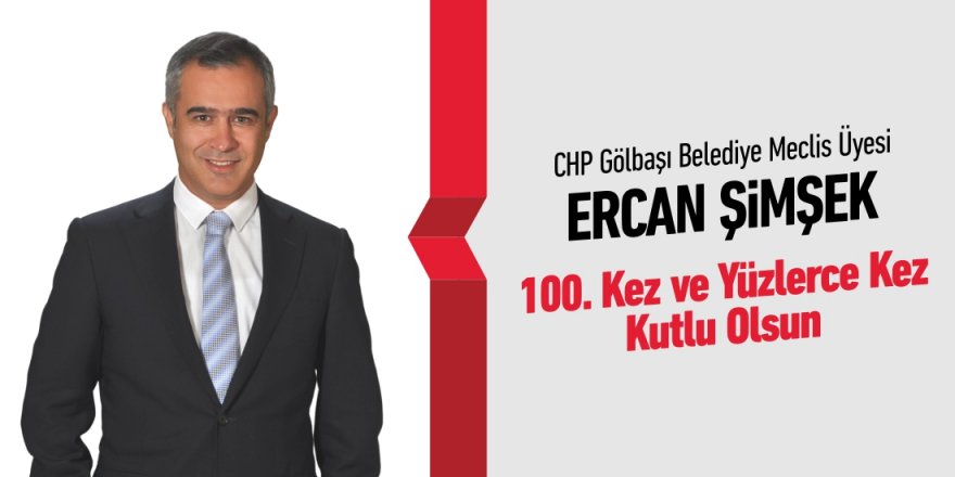 CHP’li Ercan Şimşek’ten 23 Nisan mesajı