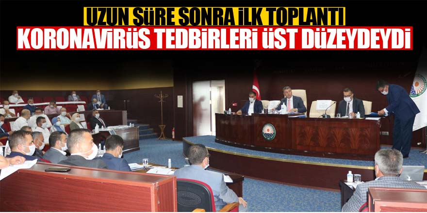 Korona virüsten sonra meclis ilk kez toplandı