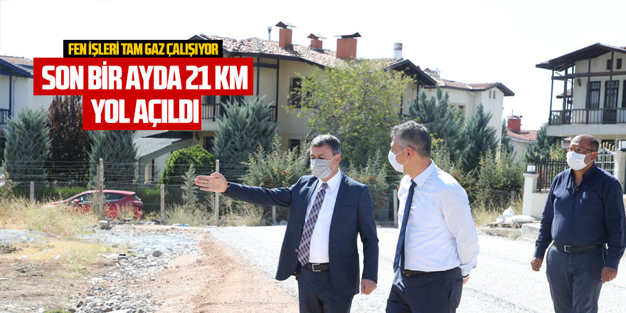 Gölbaşı’nda son bir ayda 21 km imar yolu açıldı…