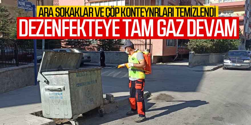 Gölbaşı Belediyesi temizlik ve dezenfekte çalışmalarına devam ediyor…