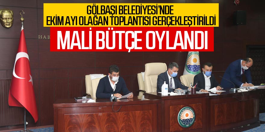 Gölbaşı Belediyesi 2021 Mali Bütçesi Meclisten Geçti…