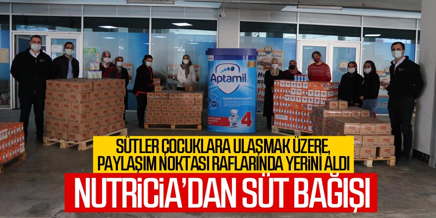 NUTRİCİA'dan Gölbaşı belediyesi'ne süt bağışı