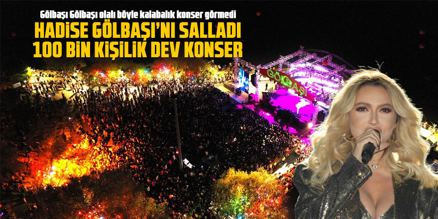 Hadise'den 100 bin kişilik dev konser