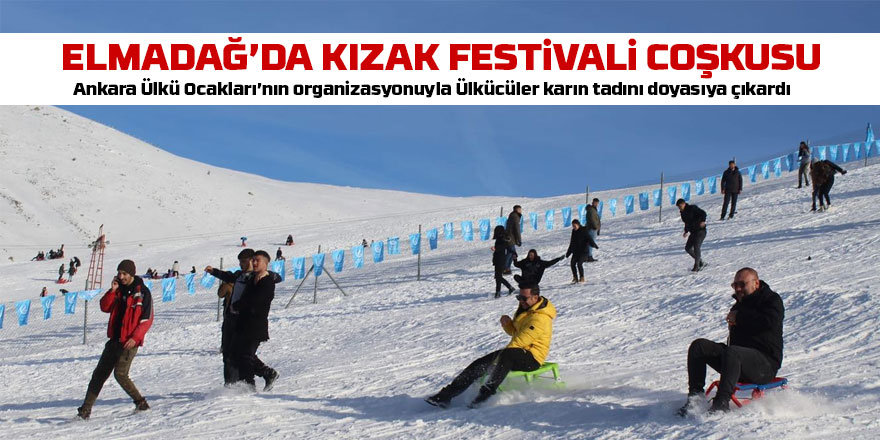 Elmadağ'da Kızak Festivali coşkusu