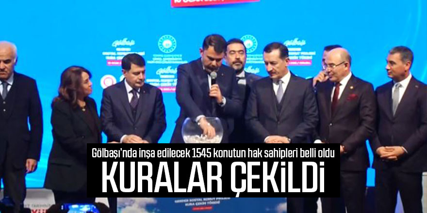 TOKİ Ankara Gölbaşı kura sonuçları isim listesi!