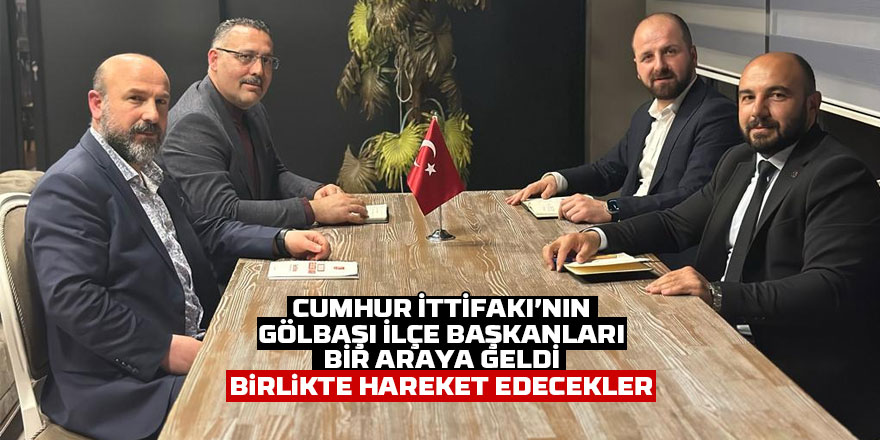 Cumhur İttifakı ilçe başkanları, bir araya geldi.