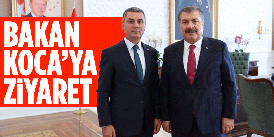 Başkan Şimşek, Fahrettin Koca'yı ziyaret etti