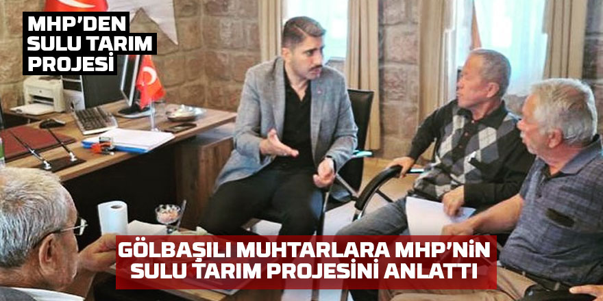 MHP Ankara İl Başkanlığı'ndan 'Sulu Tarım Projesi'