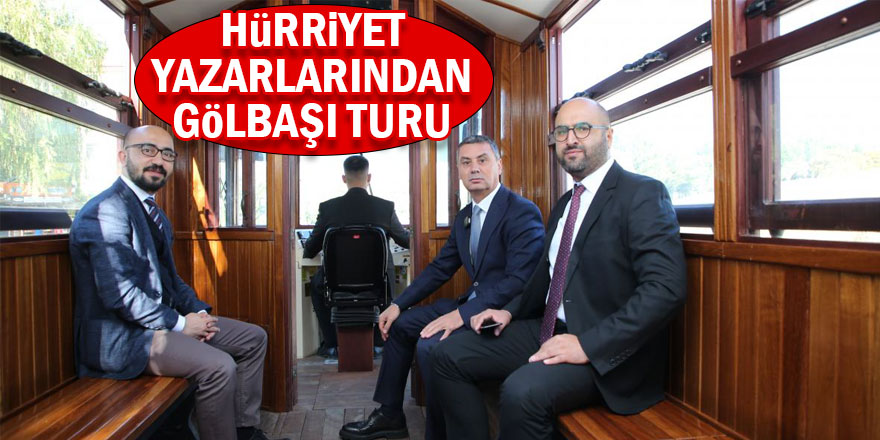 Başkan Şimşek, Hürriyet’ten Murat Yılmaz ve Fatih Tekeci ile Gölbaşı turu yaptı