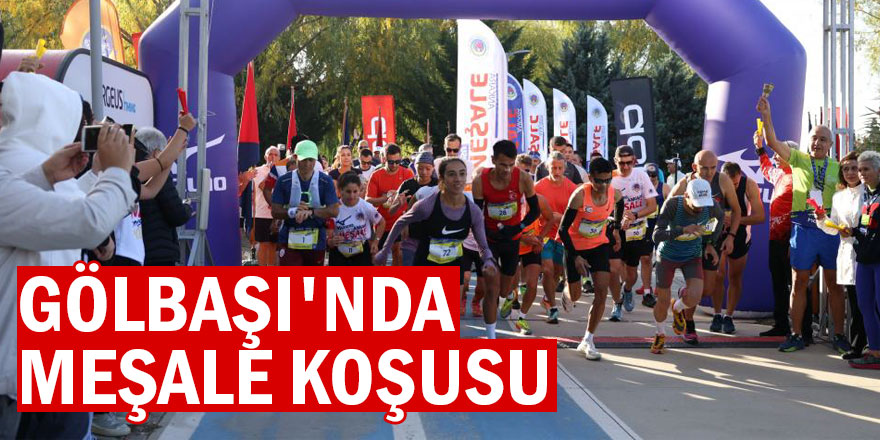 Gölbaşı'nda meşale koşusu