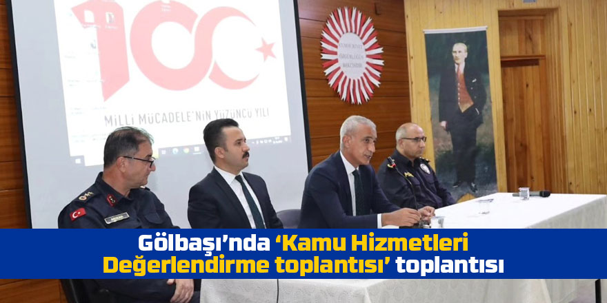 Kaymakam Erol Rüstemoğlu, Kamu Hizmetleri Değerlendirme Toplantısı Düzenledi