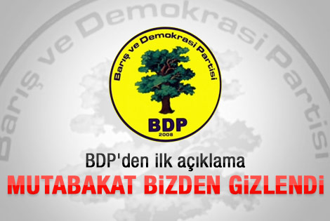 BDP'den mutabakat sonrası ilk açıklama