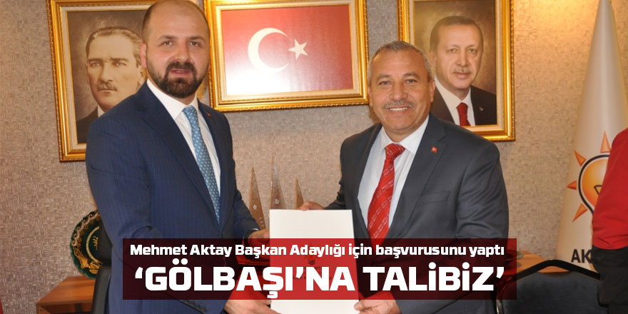 Mehmet Aktay Belediye Başkanlığı için kolları sıvadı