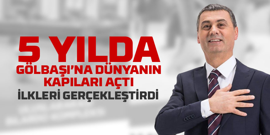 Başkan Şimşek 5 yılda Ankara'da ilkleri gerçekleştirdi