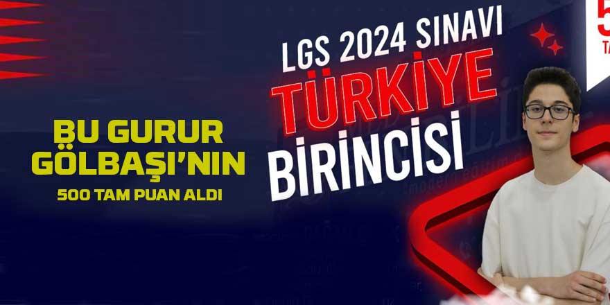 Çağan Çelik, LGS’de Türkiye Birincisi Oldu