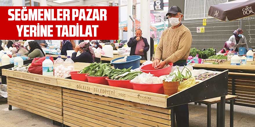 Seğmenler Pazar Yeri'nde tadilat başladı