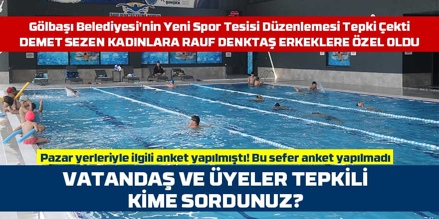 Gölbaşı Belediyesi'nin Yeni Spor Tesisi Düzenlemesi Tepki Çekti