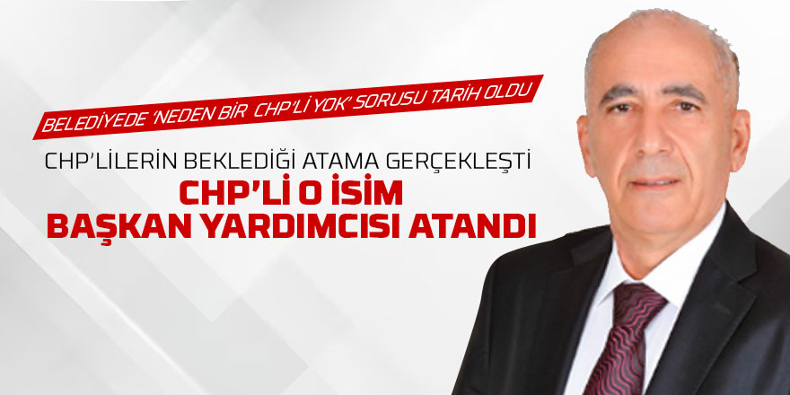 Başkan Odabaşı, CHP'li Erdal Gültekin'i Belediye Başkan Yardımcılığı Görevine Atadı