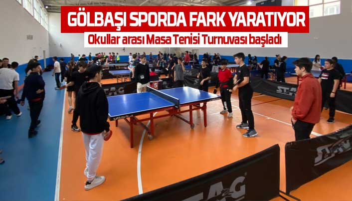 Gölbaşı'nda Spor Coşkusu: Masa Tenisi Müsabakaları Başladı!