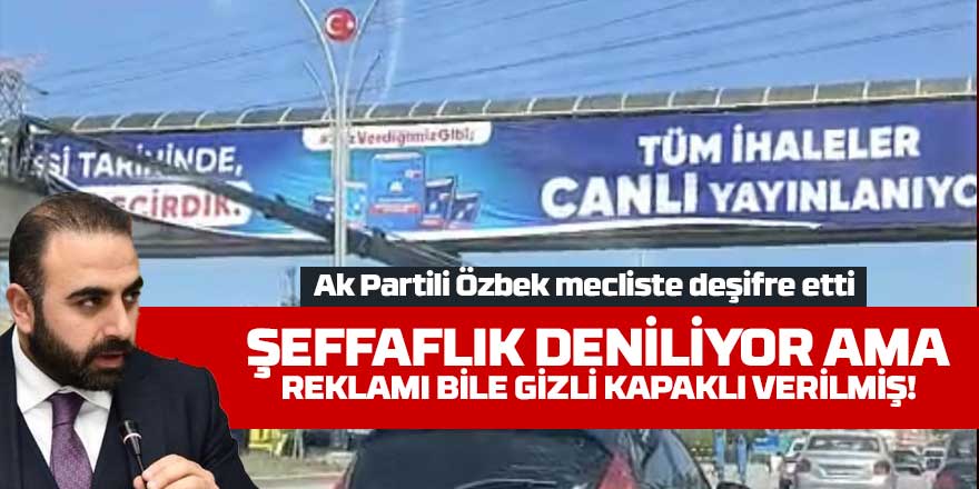Gölbaşı’nda ‘Şeffaflık’ Reklamı Bile Doğrudan Teminle!