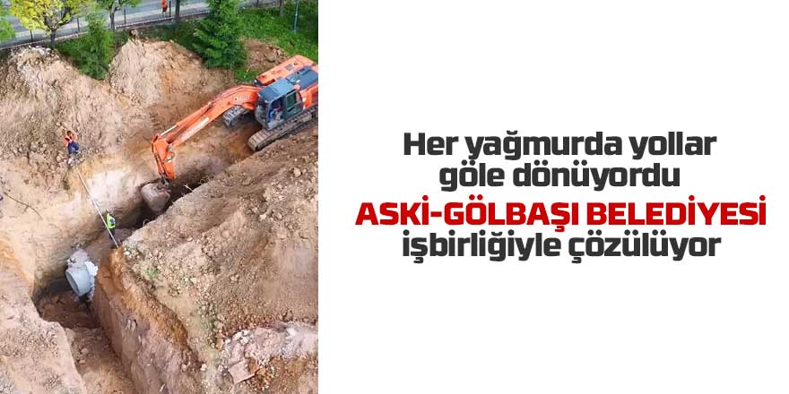 Gölbaşı’nda yağmur suyu sorunu çözülüyor
