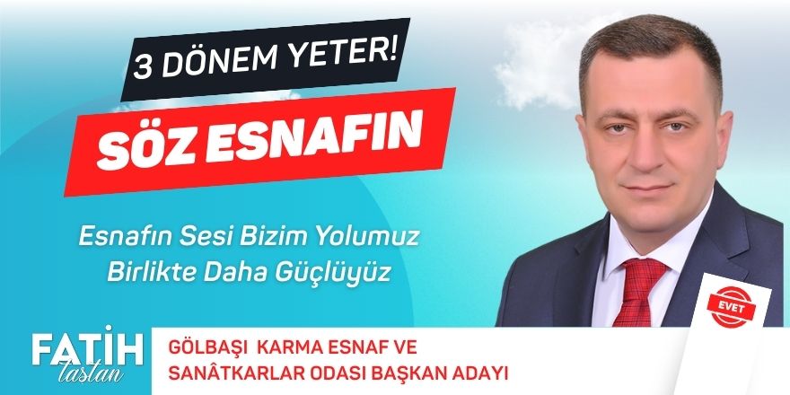 Şimdi söz esnafın!
