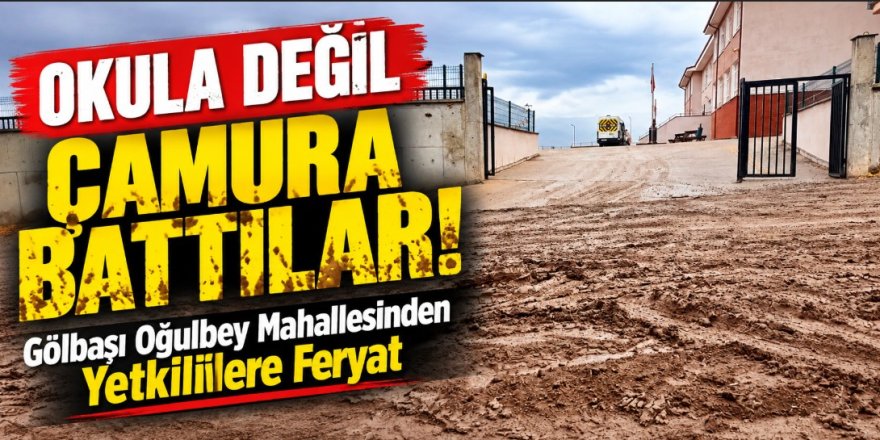 Çocuklar Çamur İçinde Okula Gidiyor! Oğulbey Mahallesi Asfalt İstiyor