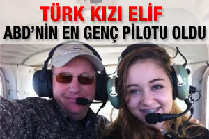 ABD'nin en genç pilotu bir Türk
