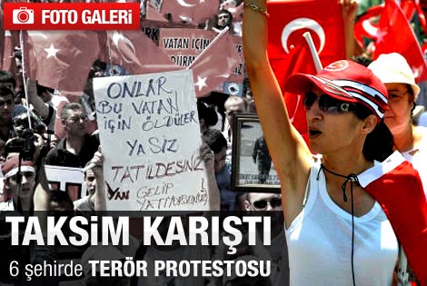 Taksim'de Silvan saldırısı protesto edildi