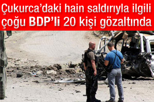 Çukurca saldırısı ile ilgili BDP'li başkan da gözaltında
