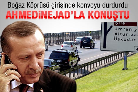 Erdoğan Ahmedinecad'la görüştü