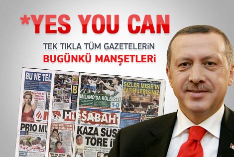 15 Eylül 2011 günün gazete manşetleri